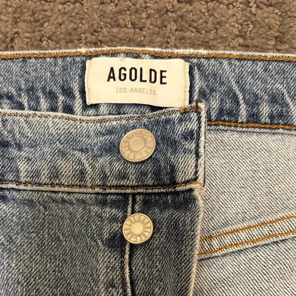 Agolde Riley size 28 Classic Blue Jeans like new